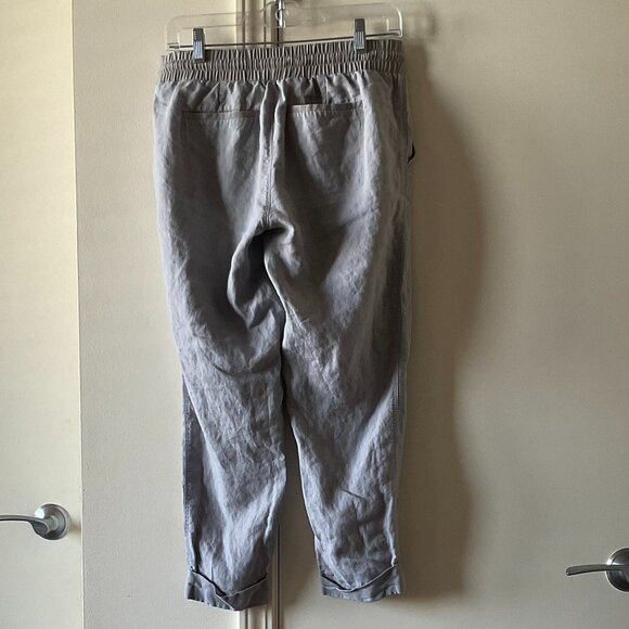 Athleta Women’s Linen Pull-On Jogger Pants Light Gray Size 4 - Picture 4 of 11